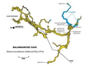 Balankanche Cave Map