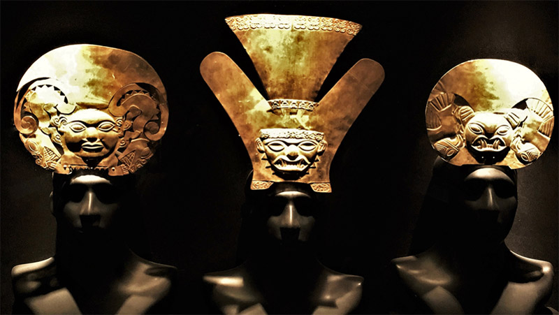 Moche Gold Headresses – Museo Rafael Larco Herrera